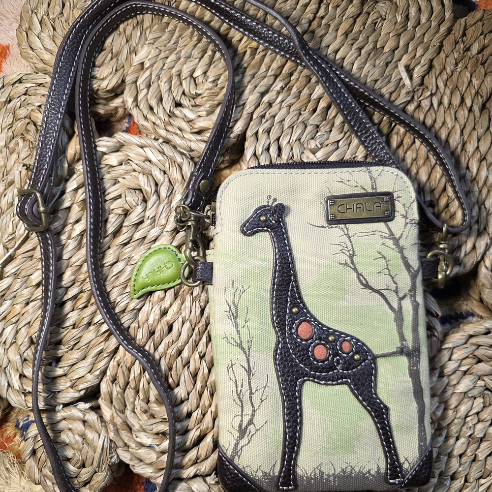 Chala Olive and Black Crossbody Bag